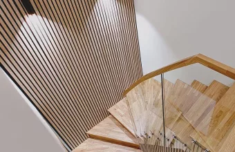 Stairway with Wall Panels