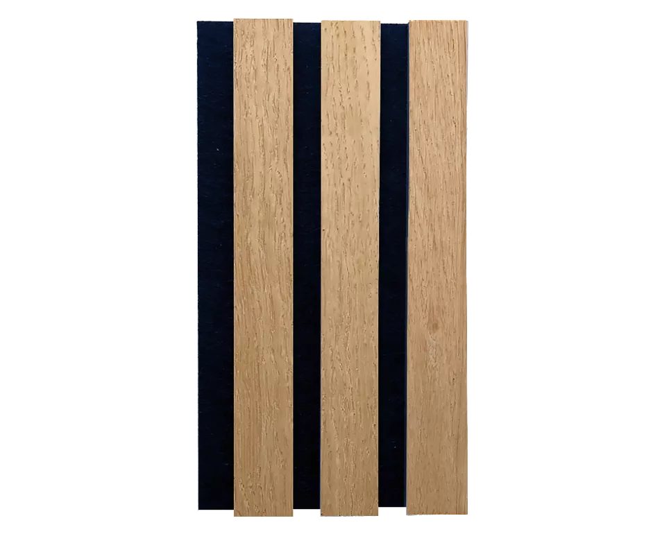 Nat oak black mdf single sample