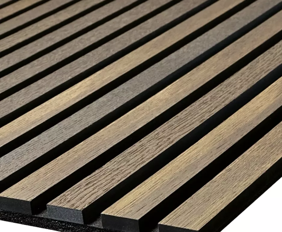 Acoosti Silver Oak Wood Slat Acoustic Wall Panel - FWDirect