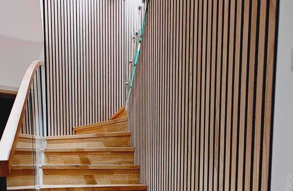 Stairway with Wall Panels