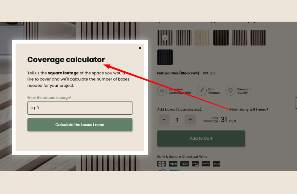 Coverage calculator | Acoustic Panel Calculator